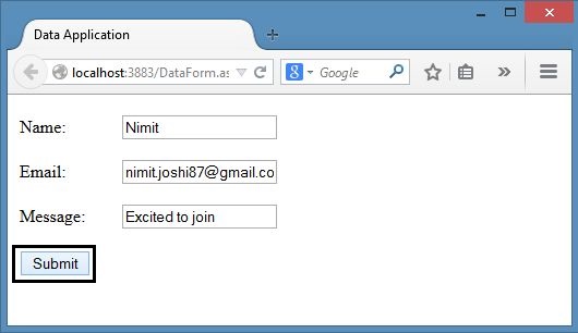 Accessing Fom in Application